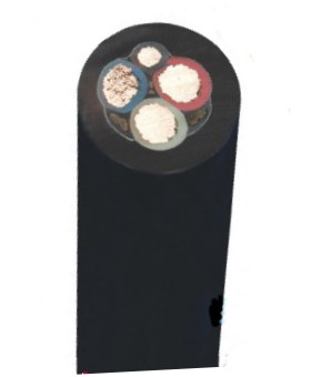 3 core rubber flex structure